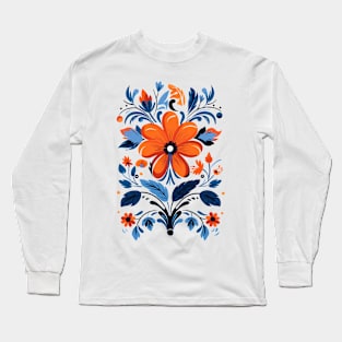 Petal Power Shirt - Abstract Flower Art - Stylish Women's Tee Long Sleeve T-Shirt